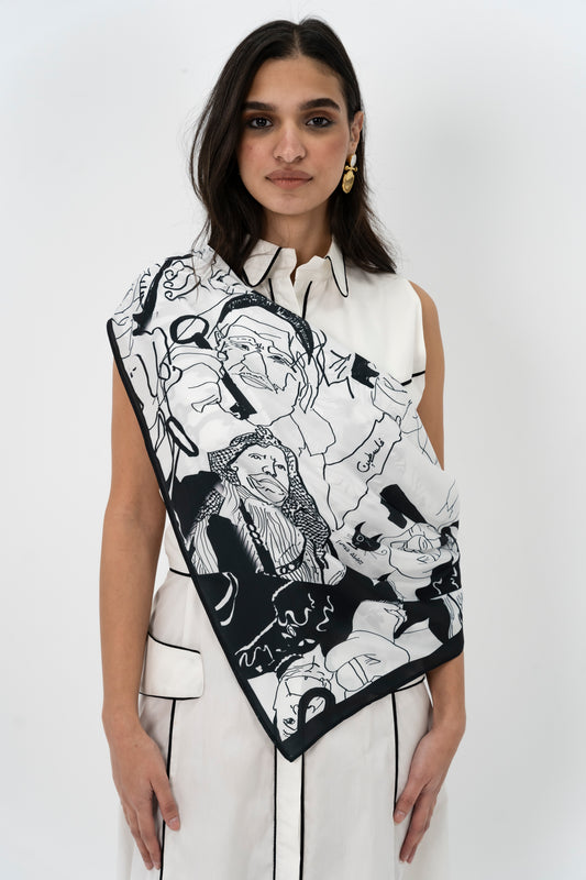 Land owners & the key square scarf