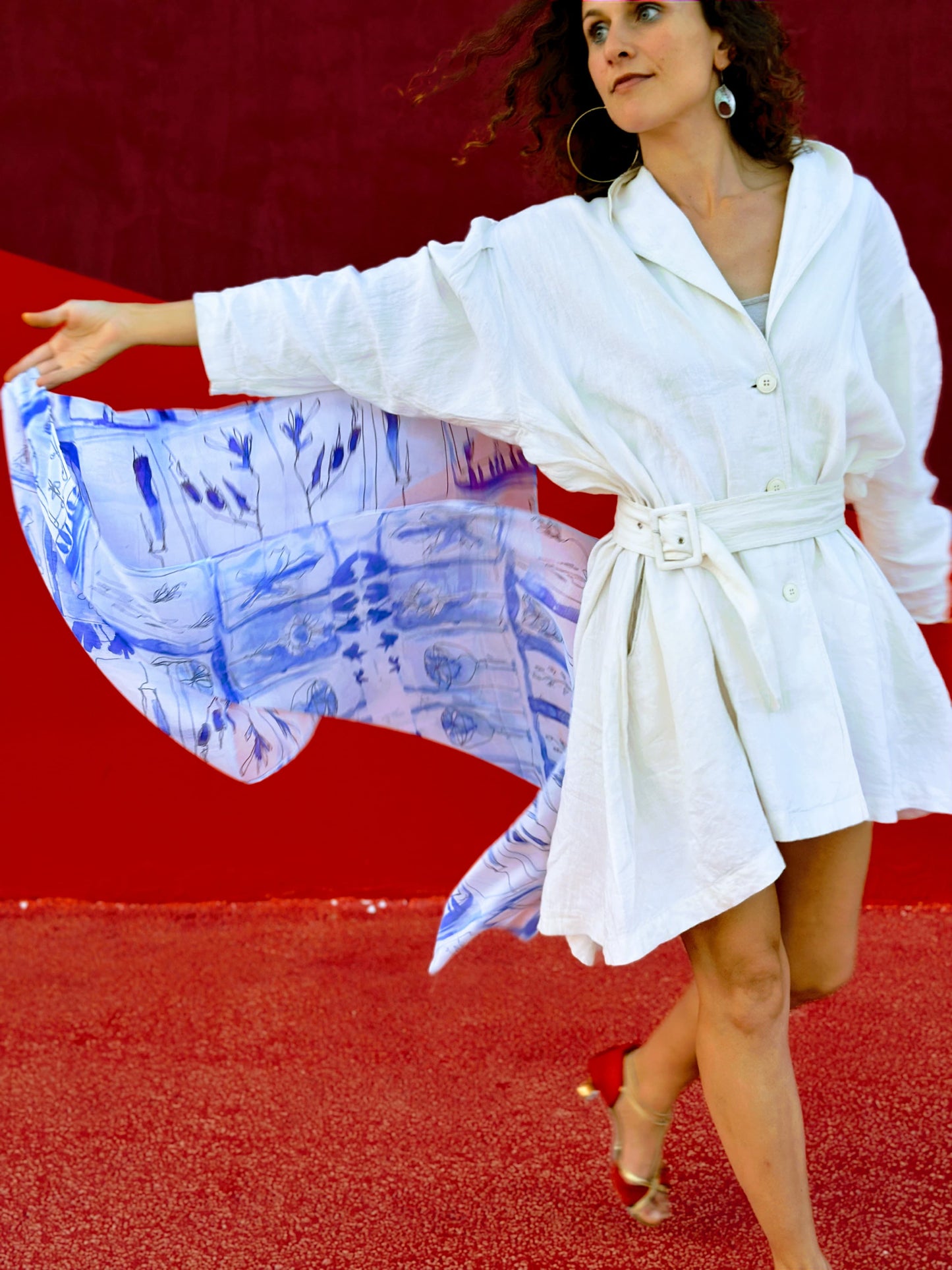 Blue Catherine Scarf