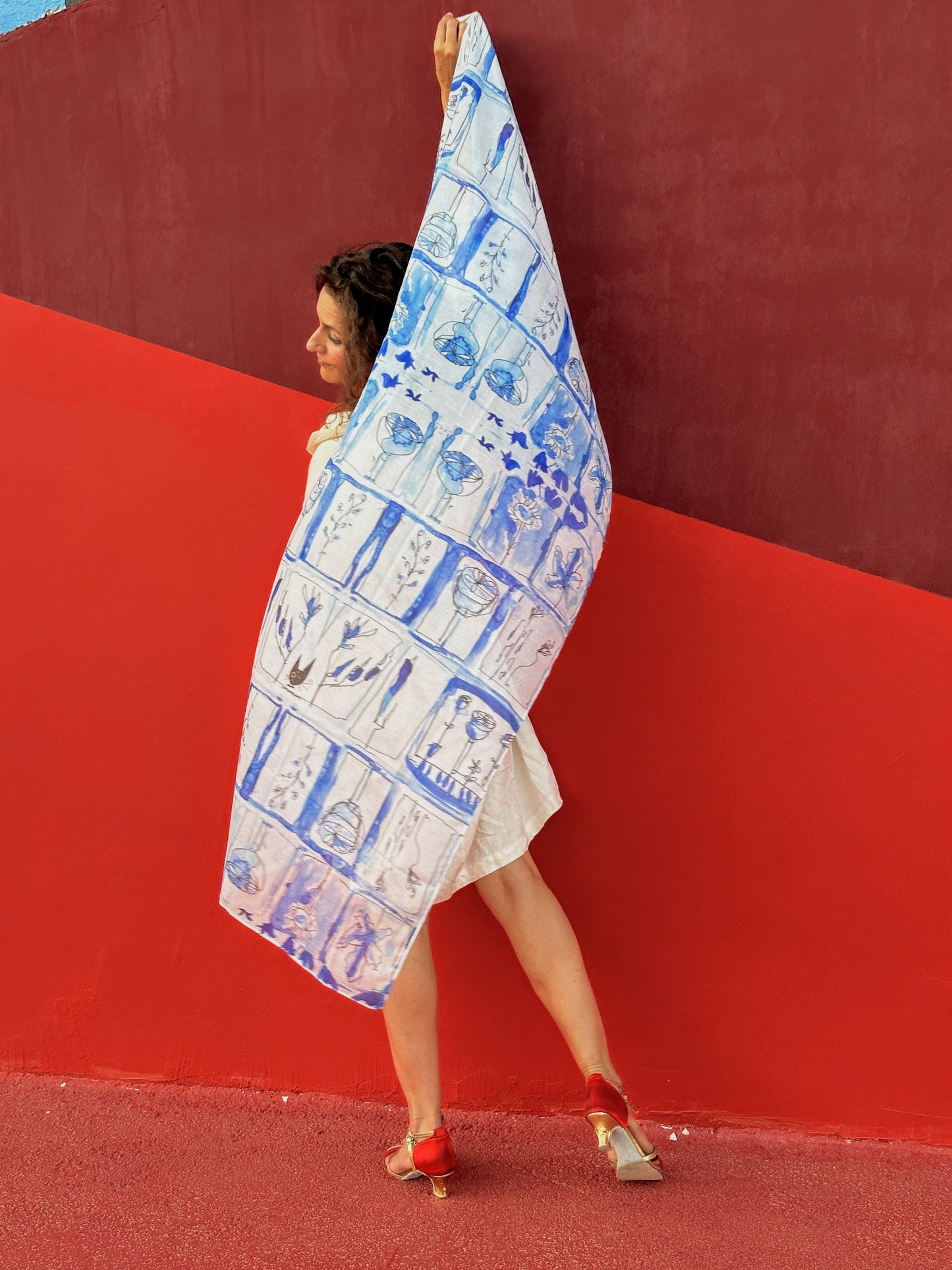 Blue Catherine Scarf