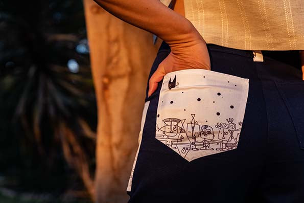 Elves City Blue Pants