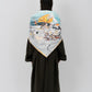 The Cat Man & stray cats Square Scarf