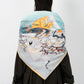 The Cat Man & stray cats Square Scarf