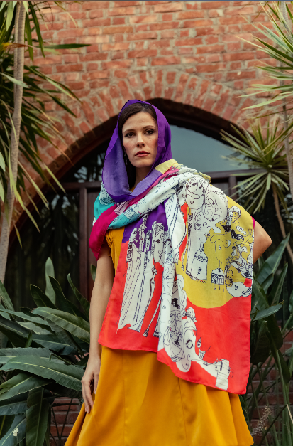 Faces Scarf