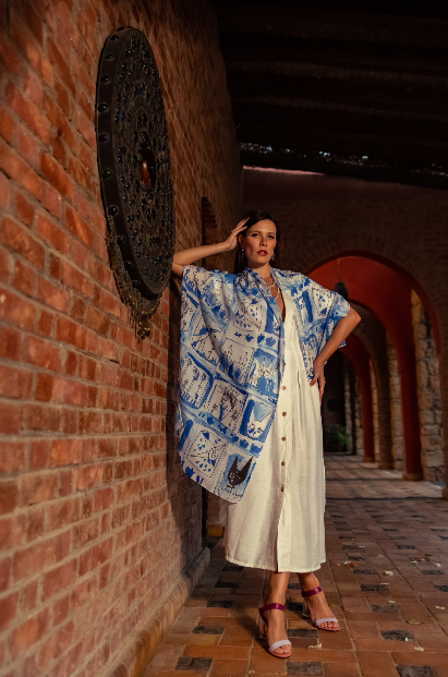 Frieda Blue Scarf