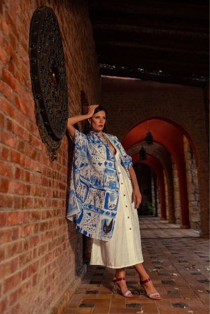 Frieda Blue Scarf