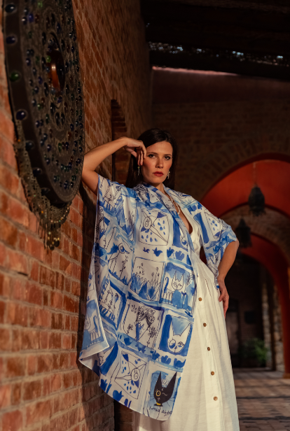 Frieda Blue Scarf