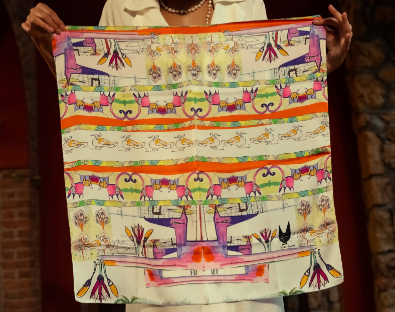 Anubis Square Scarf
